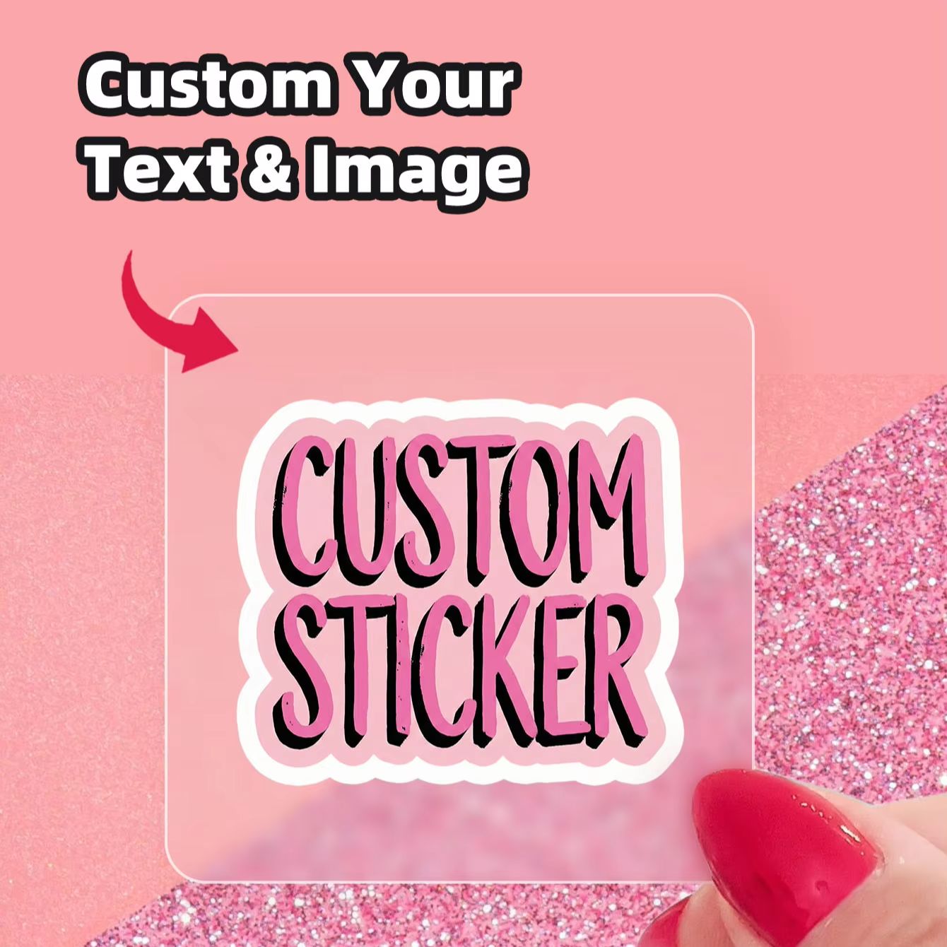 Personalised Candle Label - 1-180 Pegatinas Cuadradas Personalizadas para Agendas,