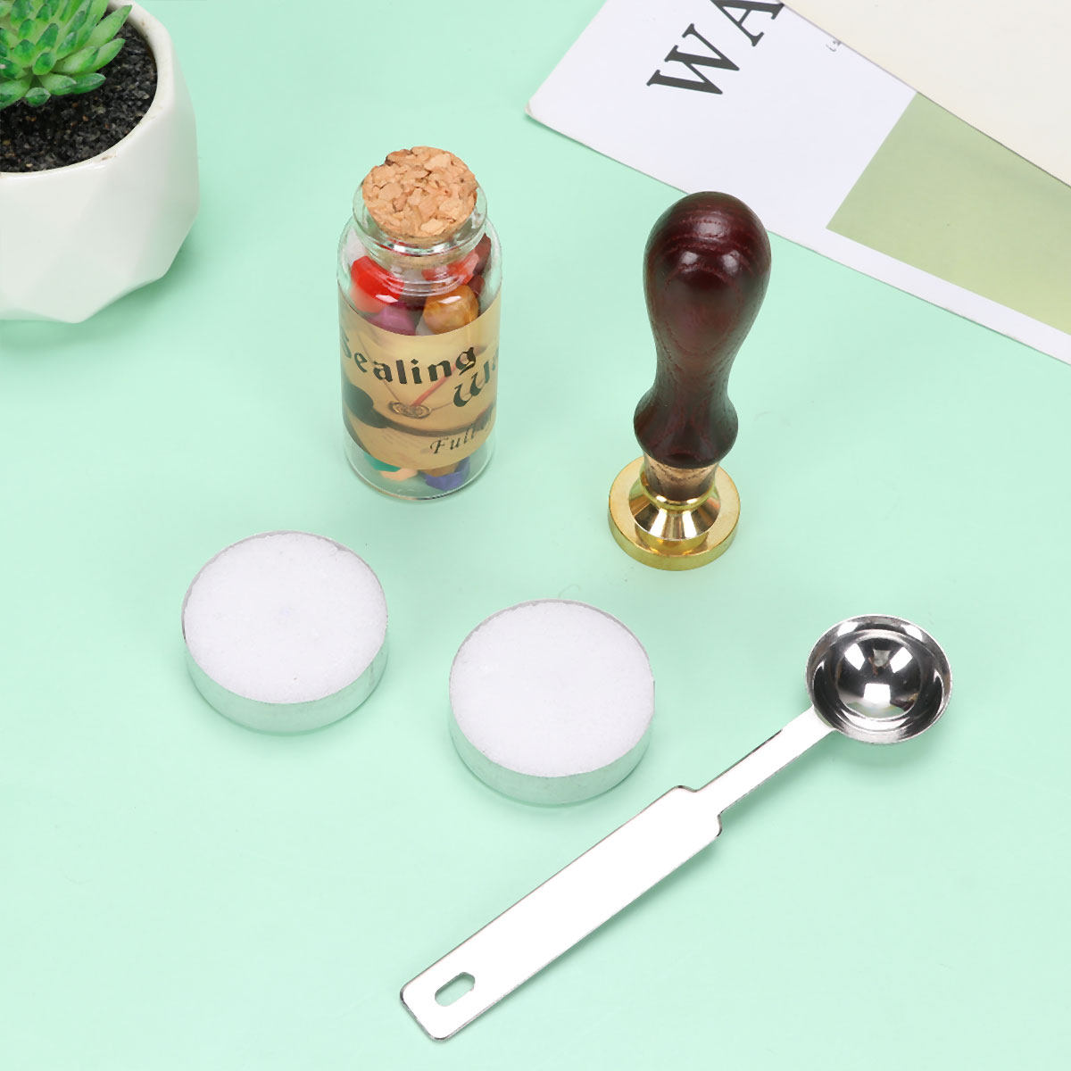 Wax Seal Letter Kit - 1 Juego de Kit de Sellos