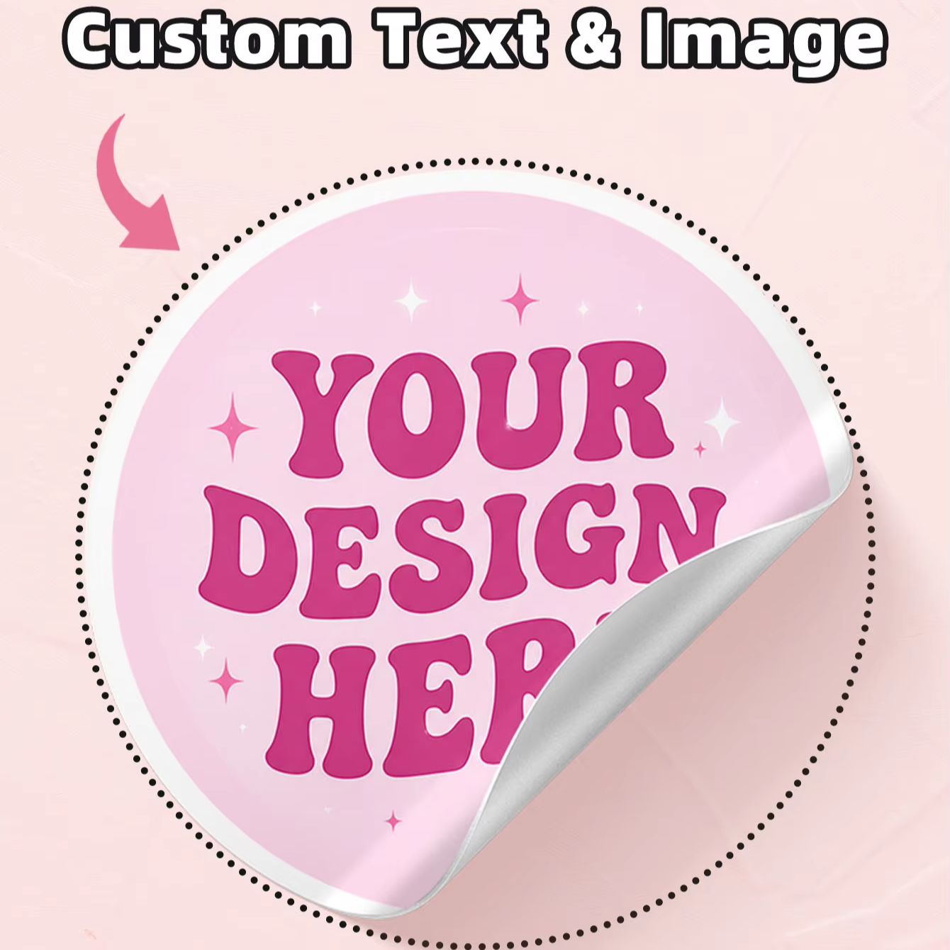 Personalised Candle Label - 1-130 pegatinas redondas personalizadas de PVC