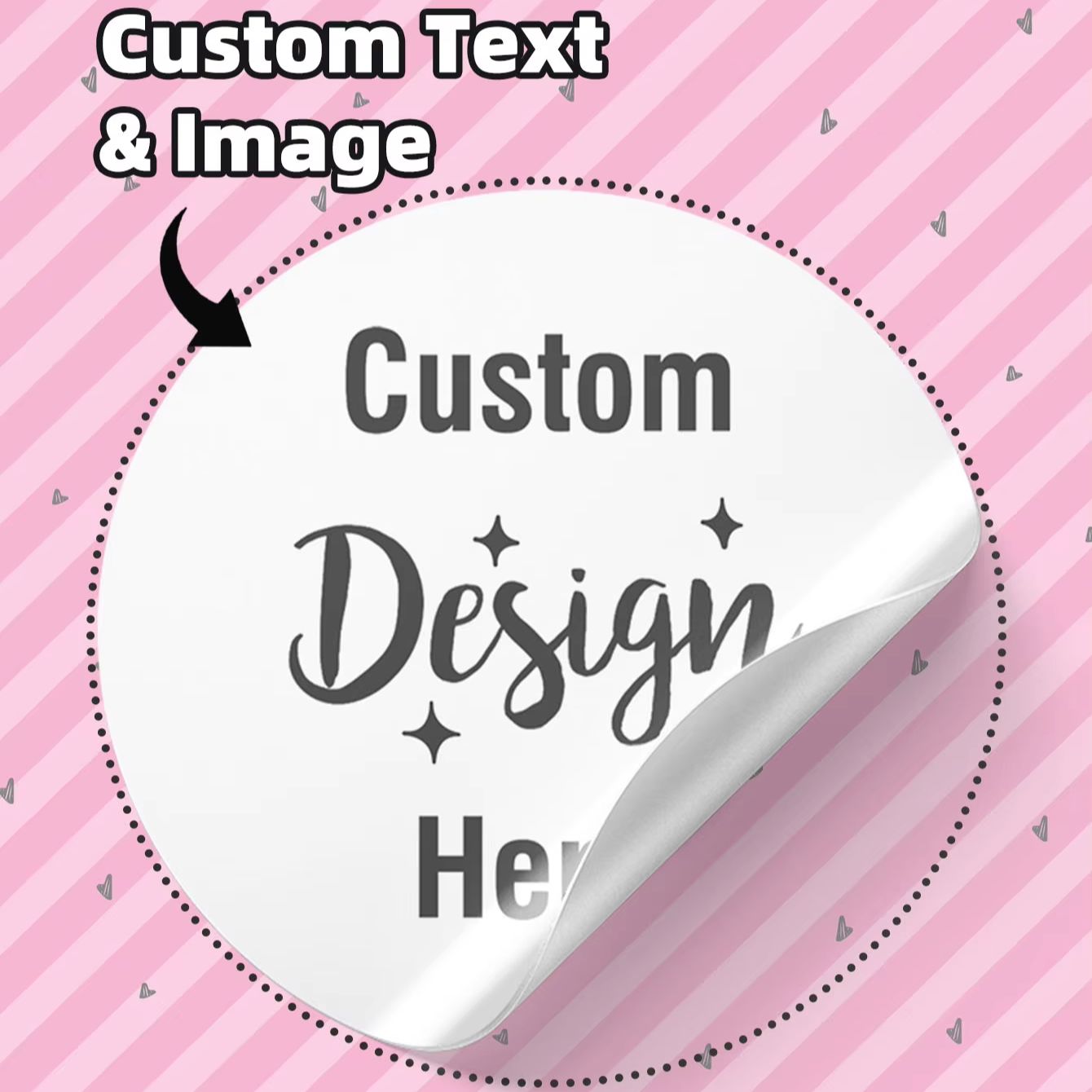 Personalised Candle Label - Etiquetas Redondas Personalizadas Impermeables de 3/5/6CM,