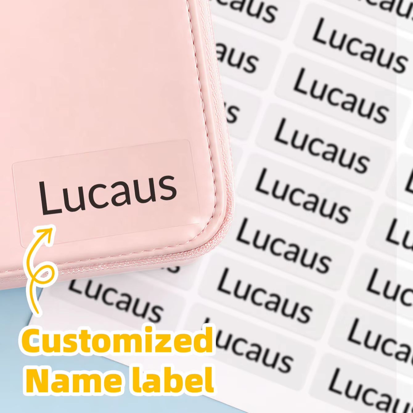 Personalized Name Box - 1-240 pegatinas personalizadas con nombre para