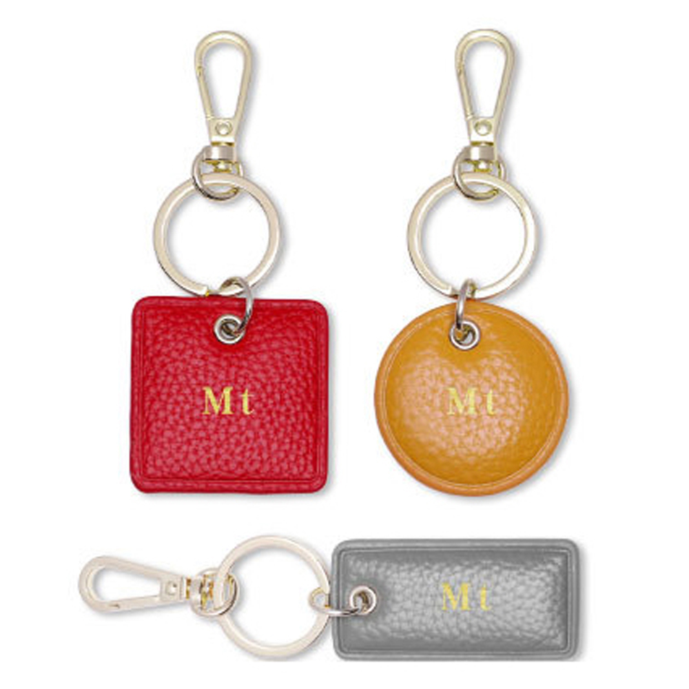 Monogram Keychain Leather - LLavero de cuero con letras personalizadas