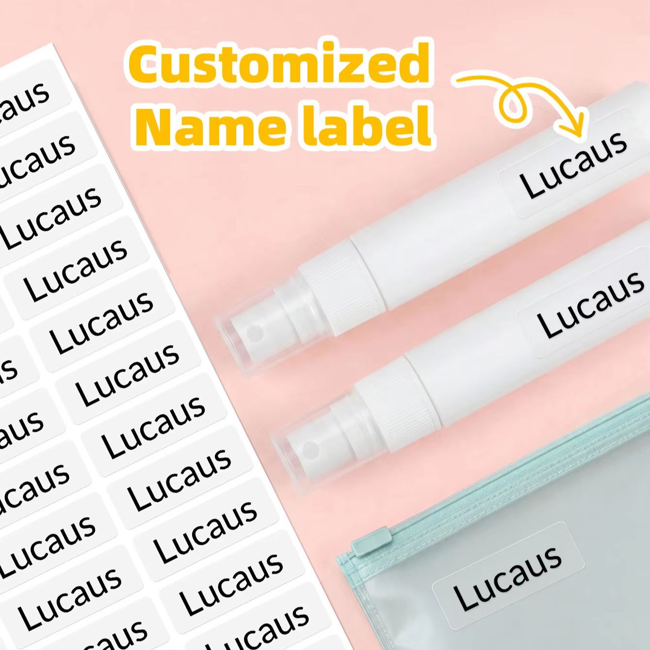 1-300 pegatinas personalizadas - Personalized Name Box reseña y precio