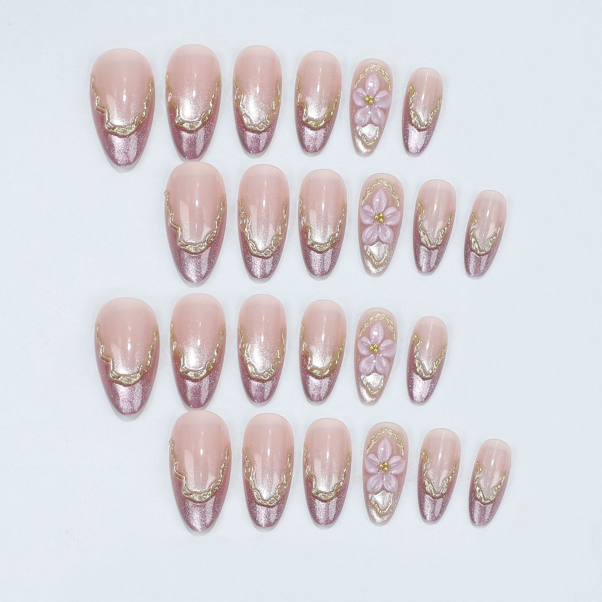 Uñas Postizas 3D con Diseño de - Pressed Flower Art reseña y precio