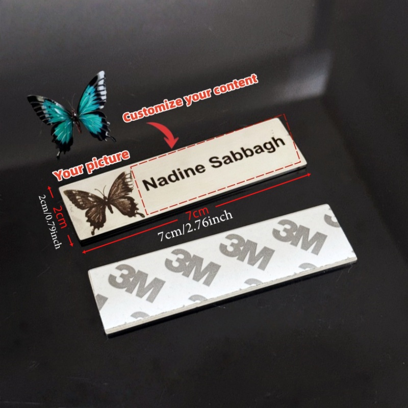 Placa de Identificación Person - Personalized Name Box reseña y precio