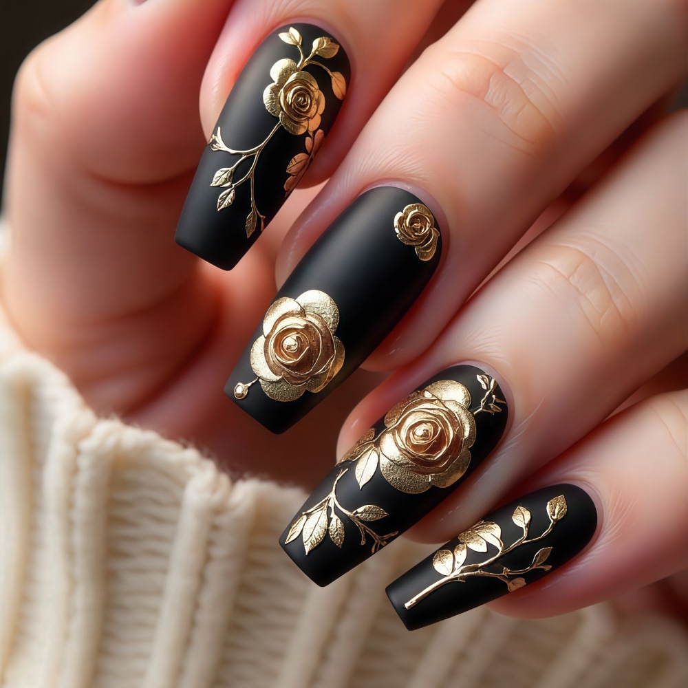 Uñas postizas 3D para mujeres  - Pressed Flower Art reseña y precio