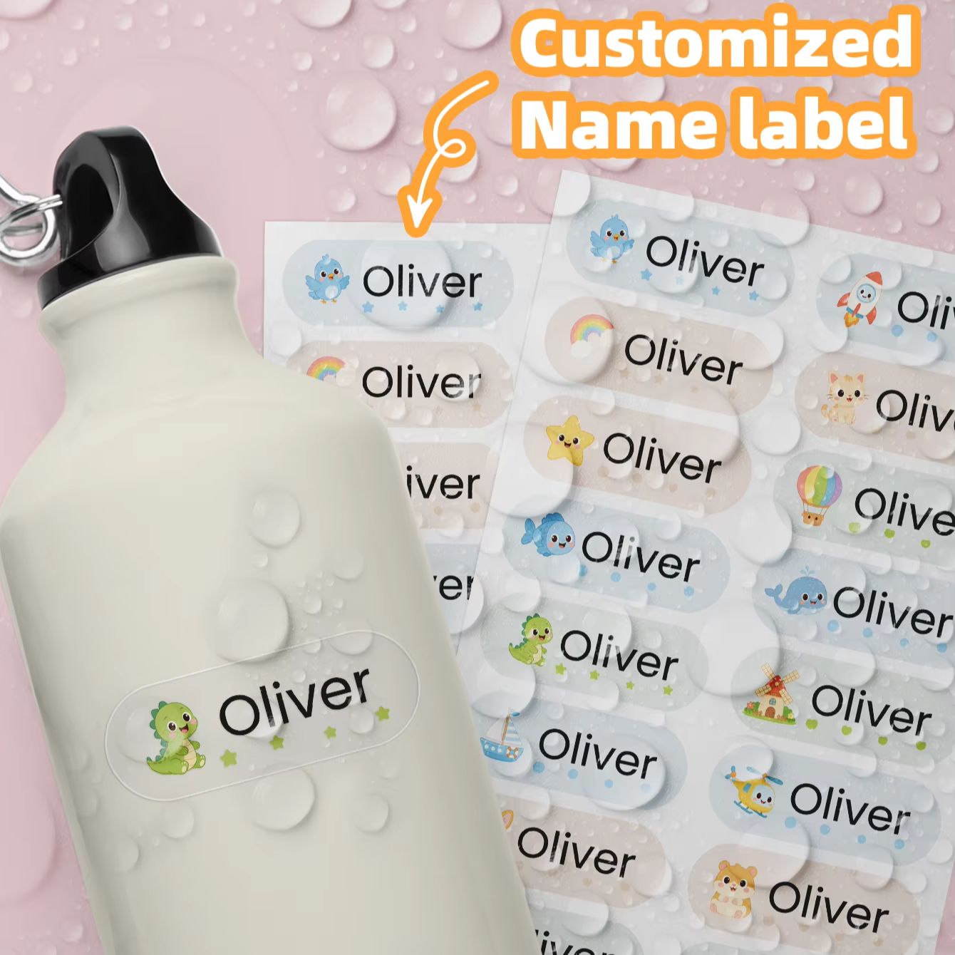 1-400 pegatinas personalizadas - Personalised Candle Label reseña y precio