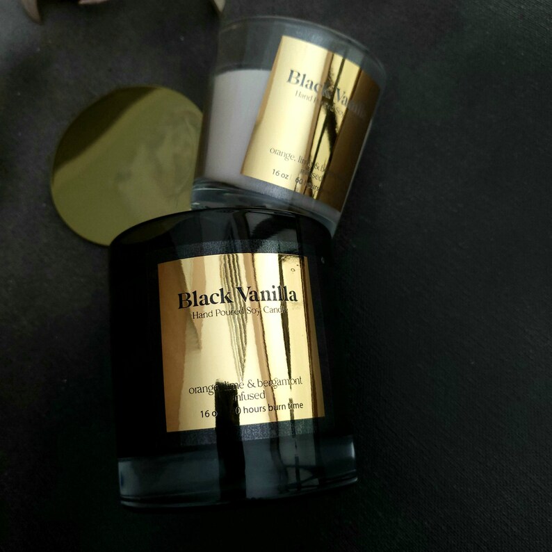 Pegatina personalizada de oro  - Personalised Candle Label reseña y precio