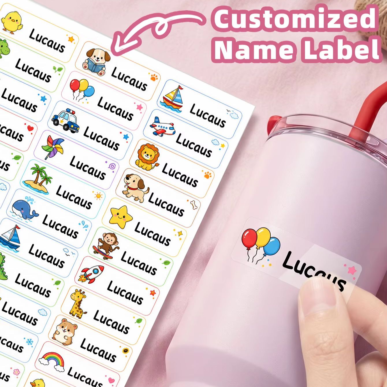 1-500 pegatinas personalizadas - Personalised Candle Label reseña y precio