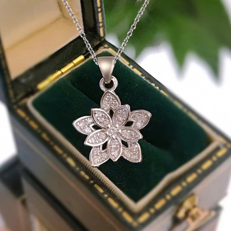 Collar de flores de Plata de L - Birth Flower Necklace reseña y precio