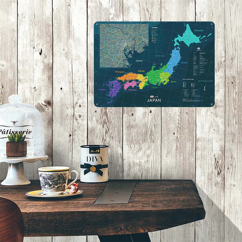 Póster de mapa de Japón y Toki - Custom Map Poster reseña y precio