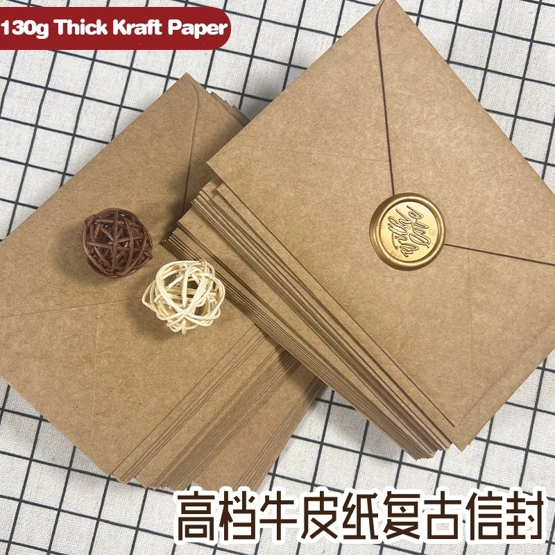 50 sobres de papel Kraft marró - Wax Seal Letter Kit reseña y precio