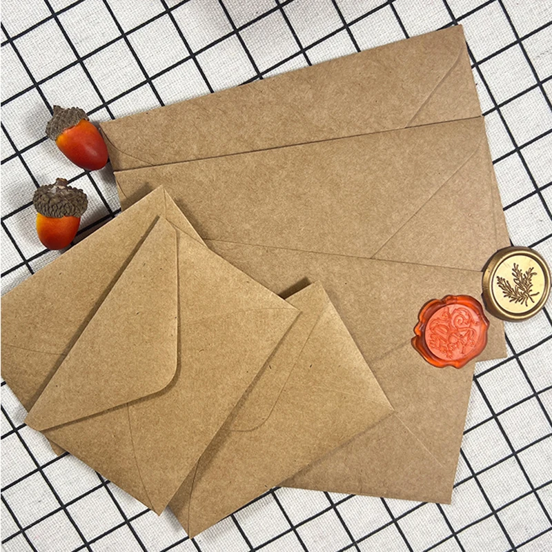 50 sobres de papel Kraft marró - Wax Seal Letter Kit reseña y precio