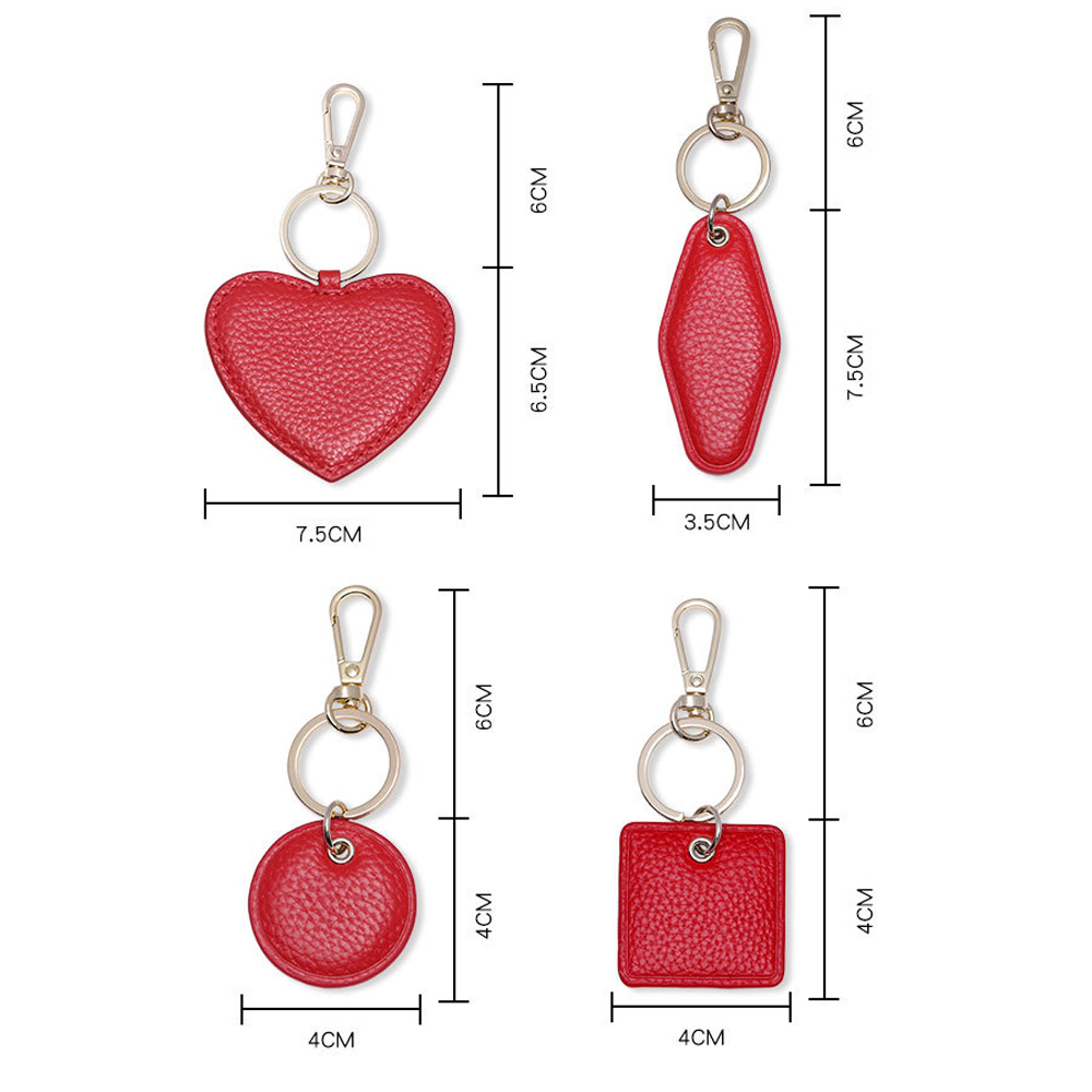 LLavero de cuero con letras pe - Monogram Keychain Leather reseña y precio